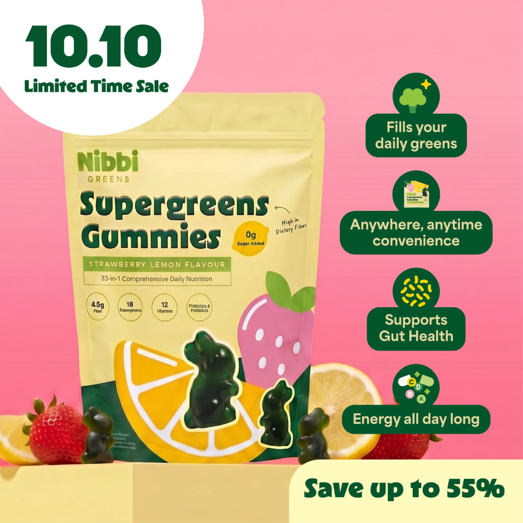 Nibbi Greens Supergreen Gummies